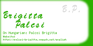 brigitta palcsi business card